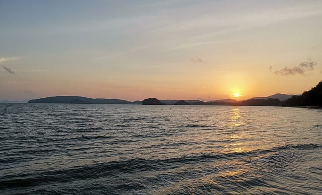 krabi, beach, holiday, sunset, nature, asia, travel, vacations, sea, ocean, island, brown island