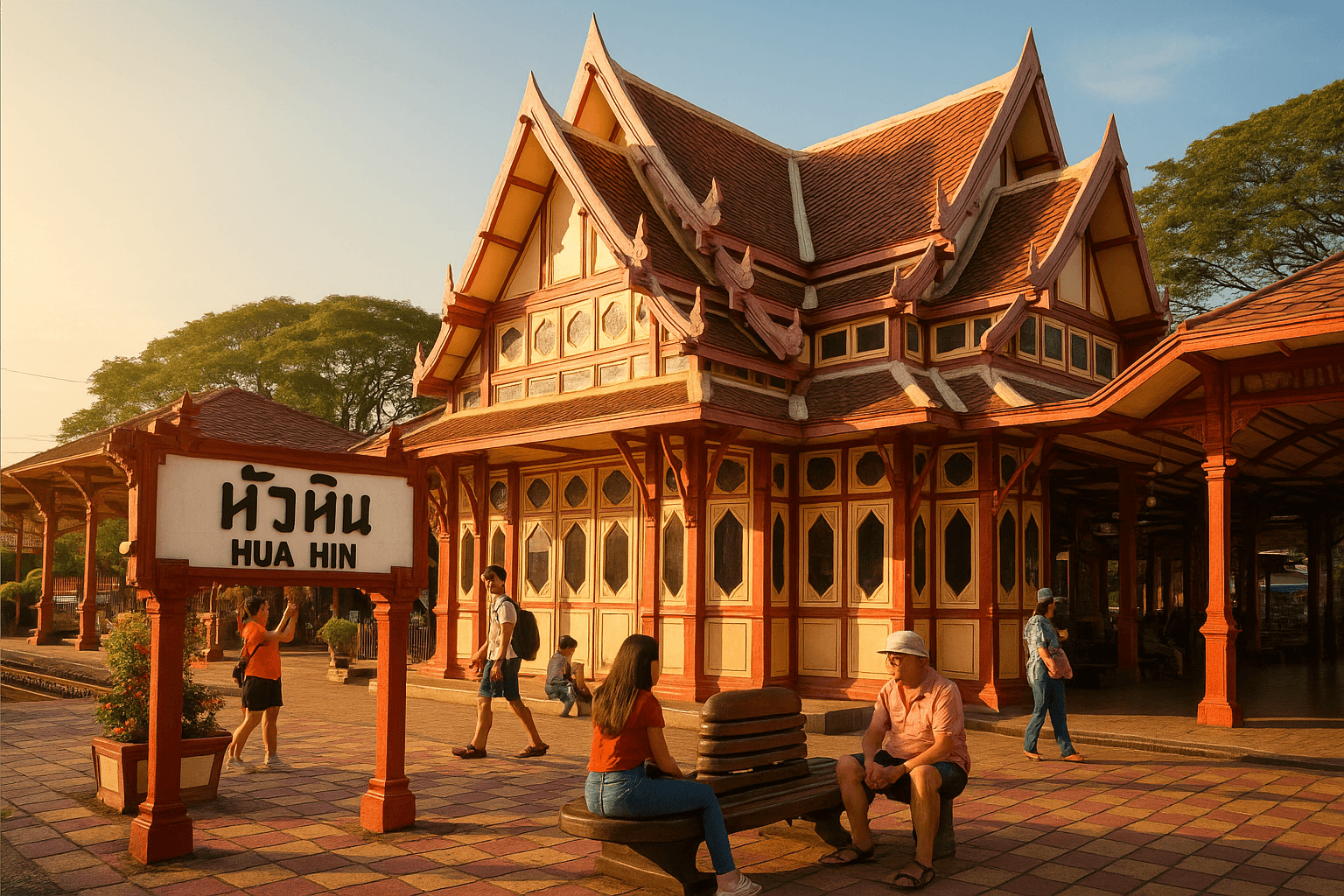 Hua Hin Railway Station's Victorian architecture attracting tourists