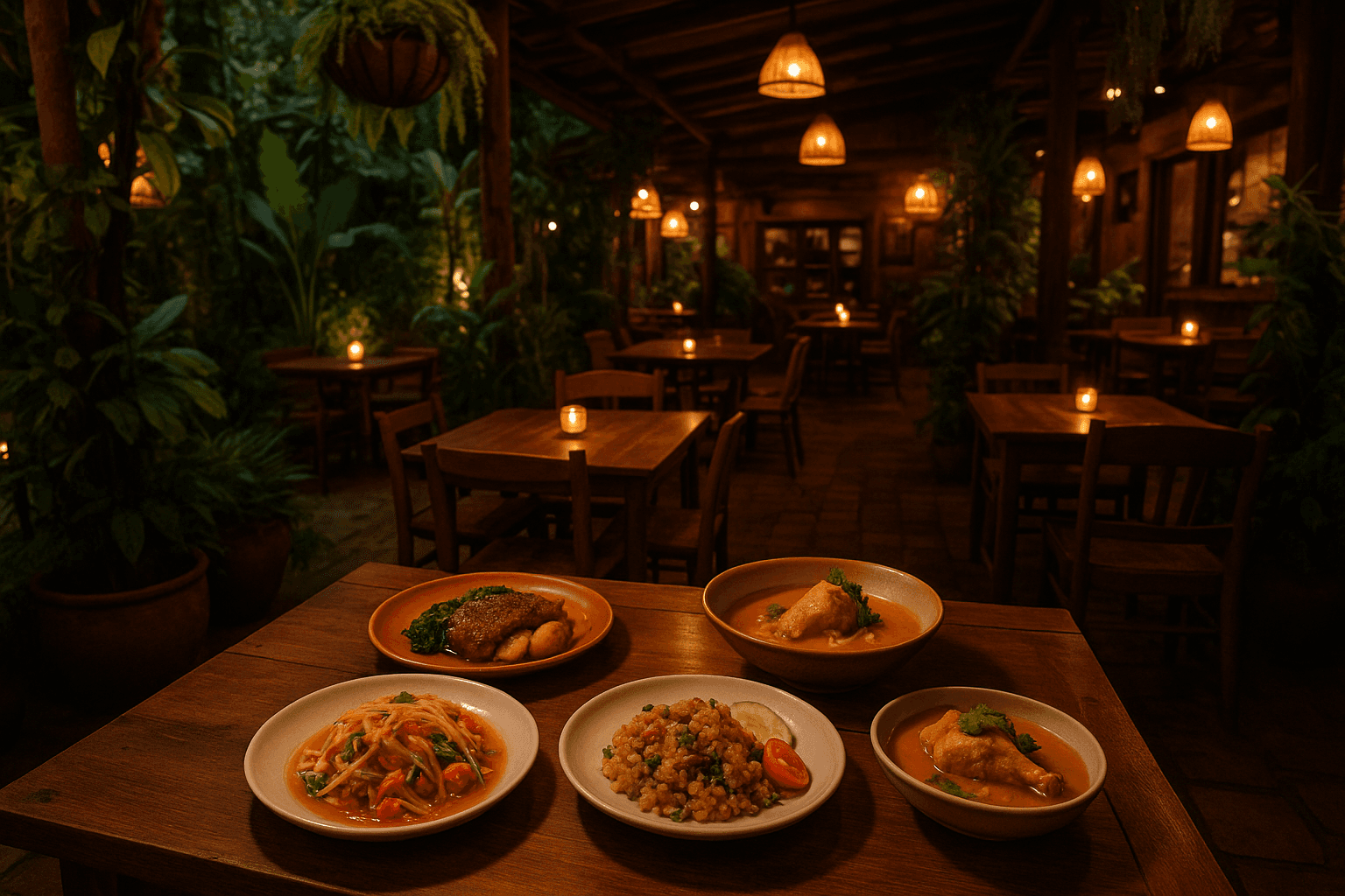 Charming restaurant in Pai serving beautiful Thai and fusion dishes