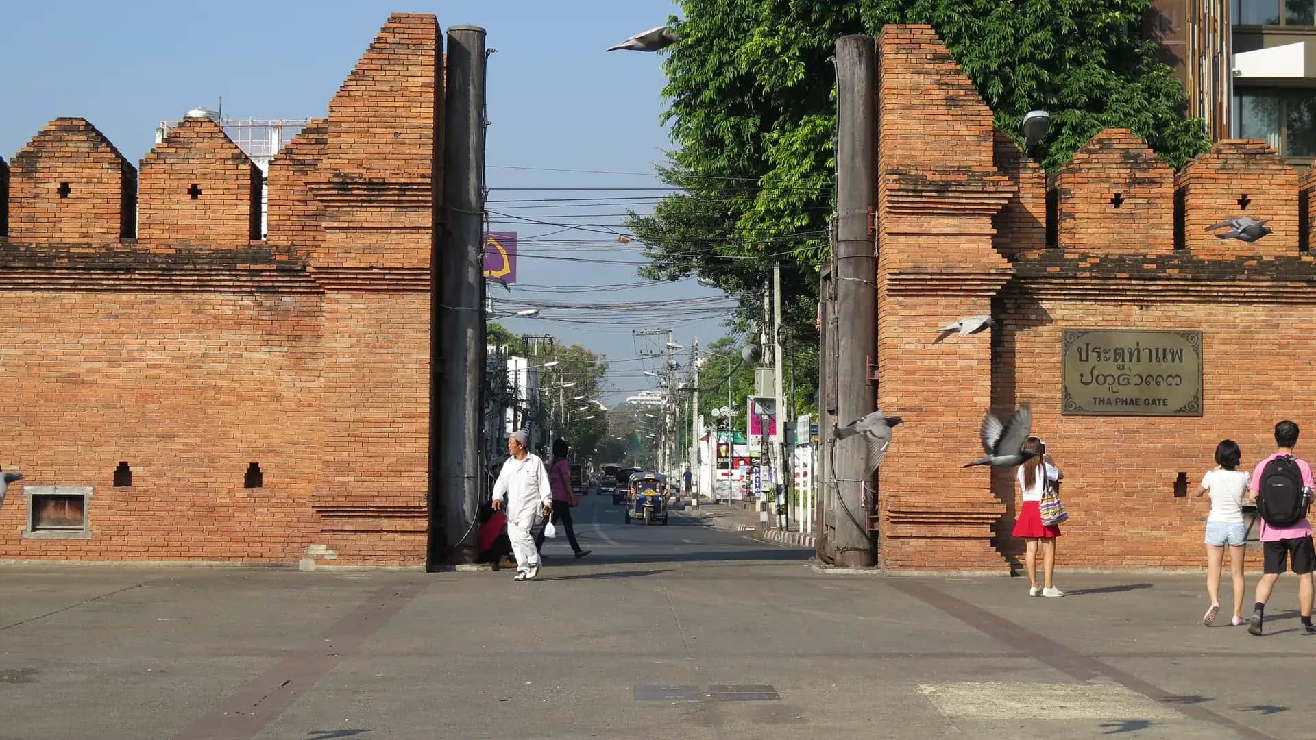 清迈，泰国的Tha Phae Gate