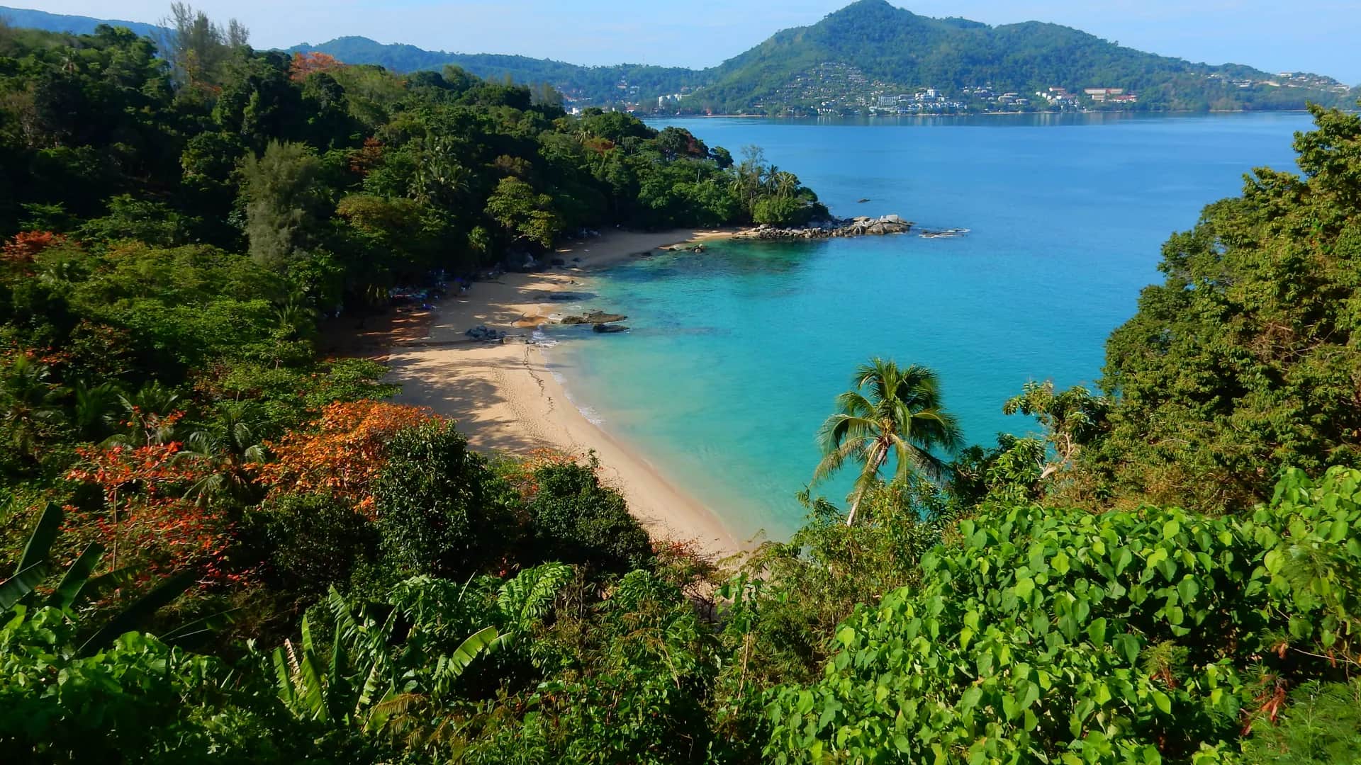 Laem Singh Beach hidden cove in Phuket, Thailand