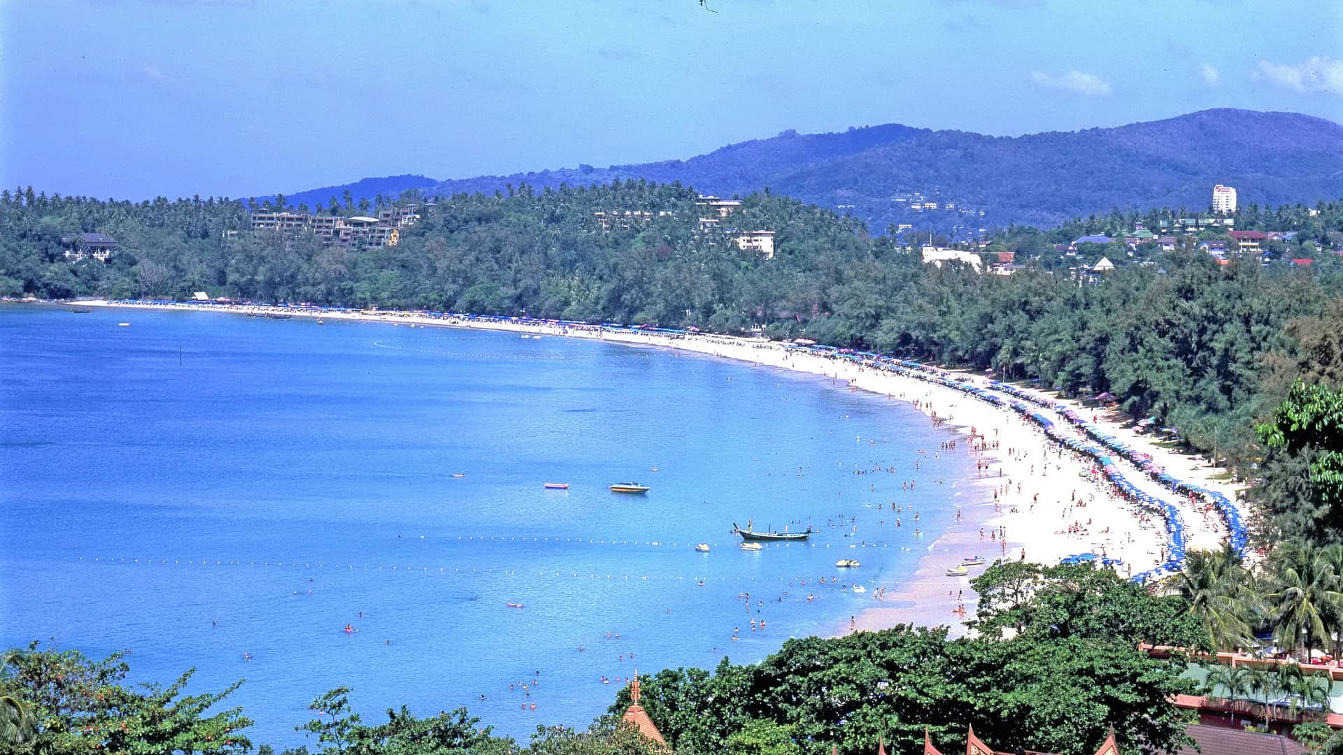 Karon Beach panorama from Karon Viewpoint in Phuket, Thailand