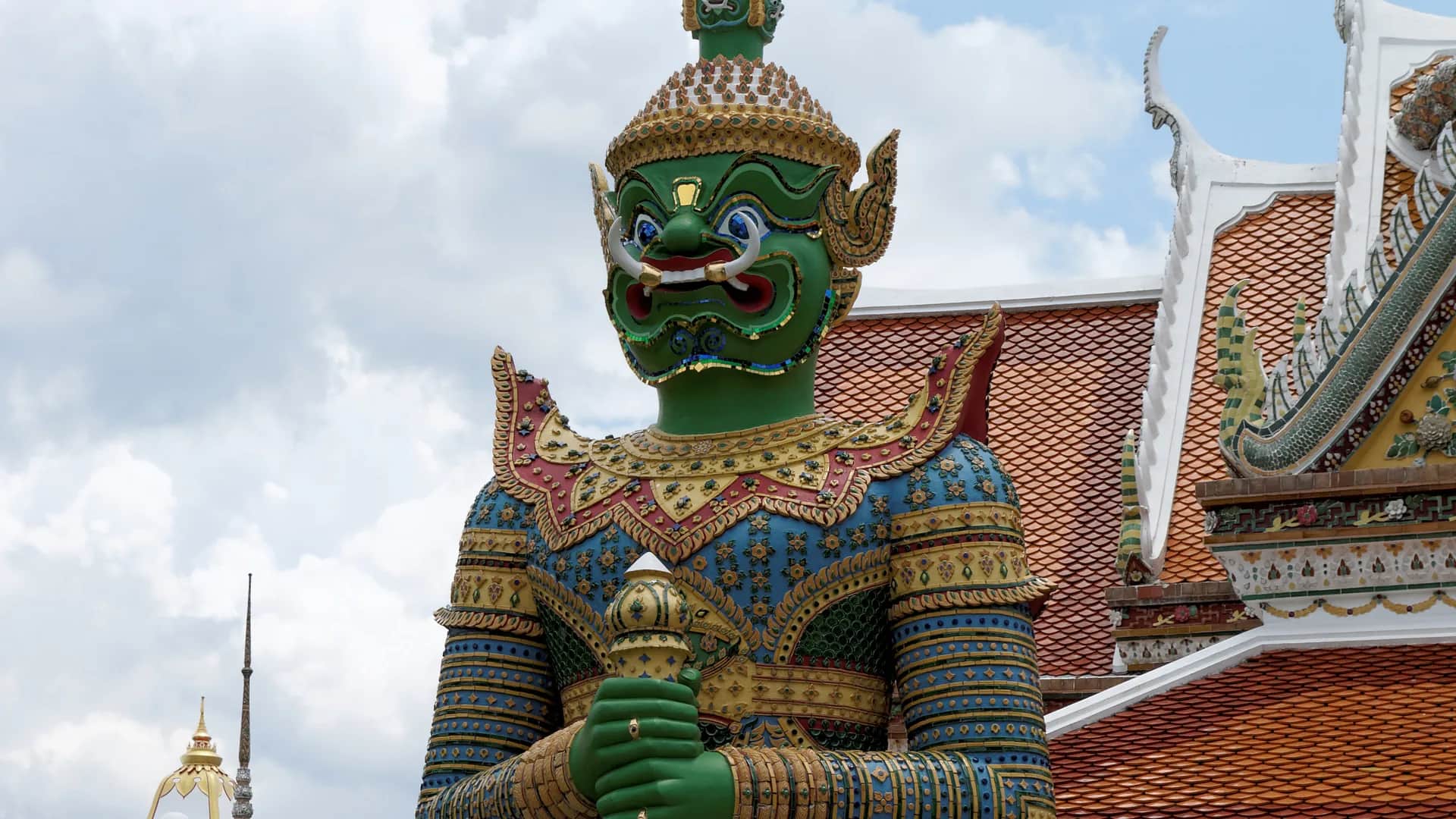 Wat Arun (Temple of Dawn) on the Chao Phraya west bank in Bangkok, Thailand